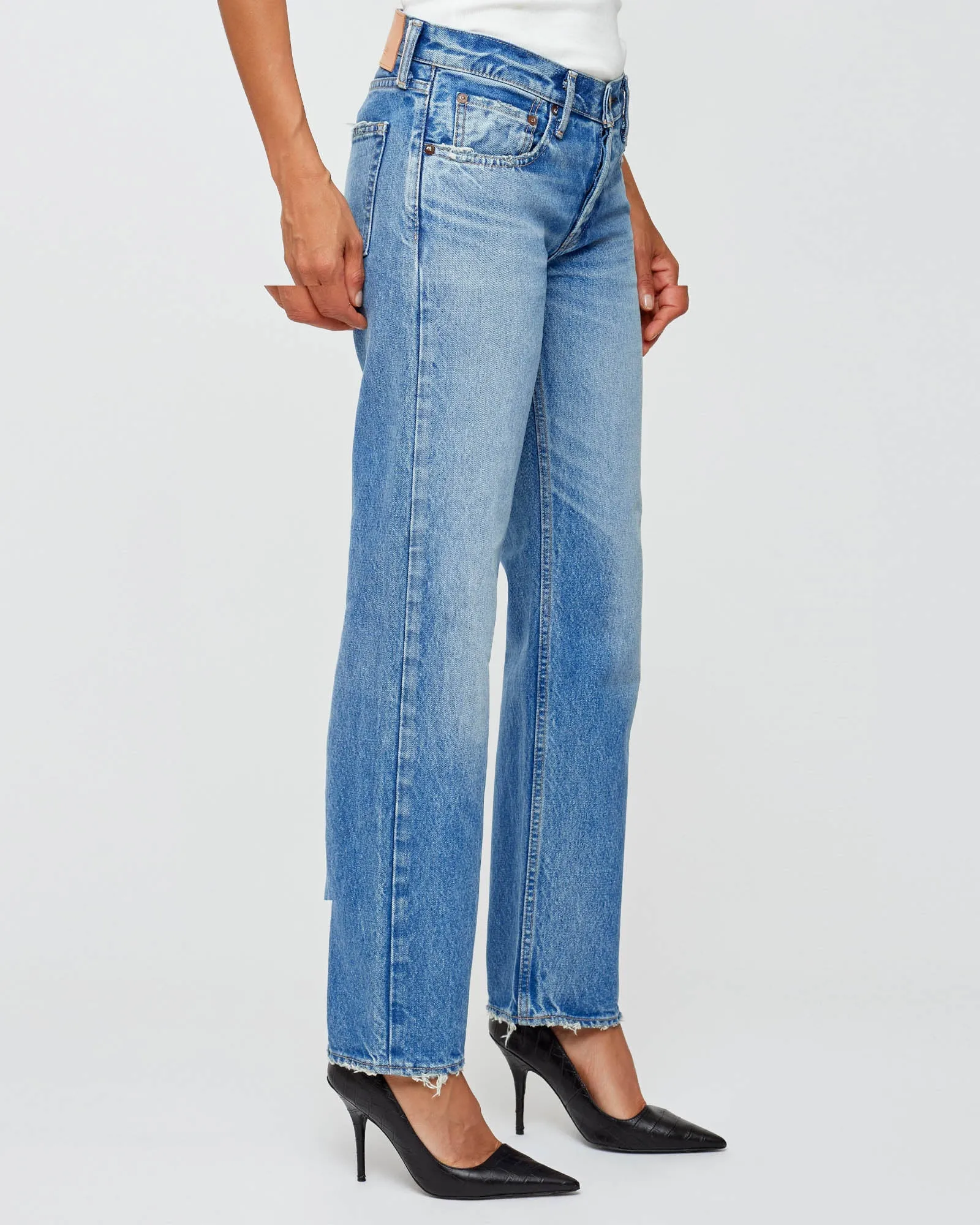 Cheval Straight Low-Rise Jeans sold by TNT Fashion product image thumbnail 3