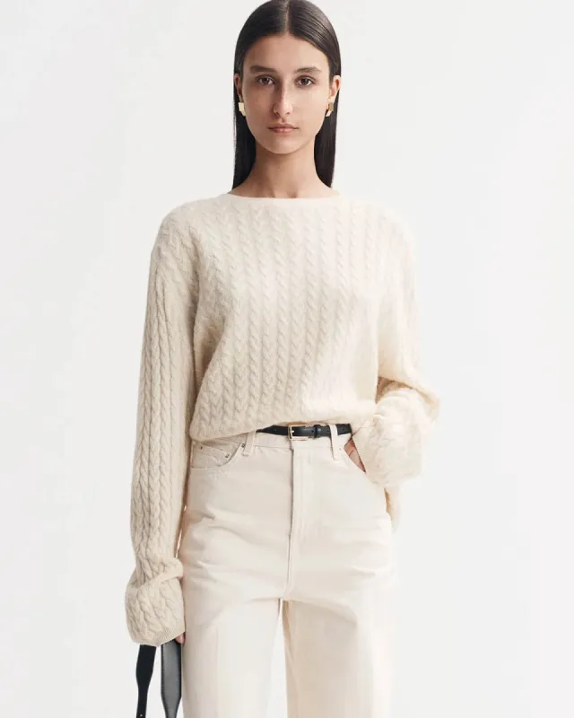 Oversized Cable Knit Sweater sold by TNT Fashion