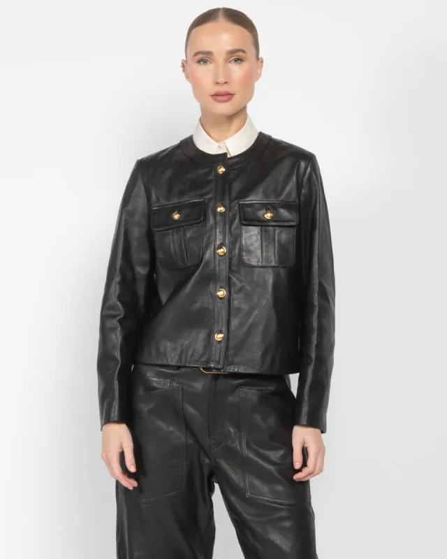 Kitra Leather Jacket sold by TNT Fashion