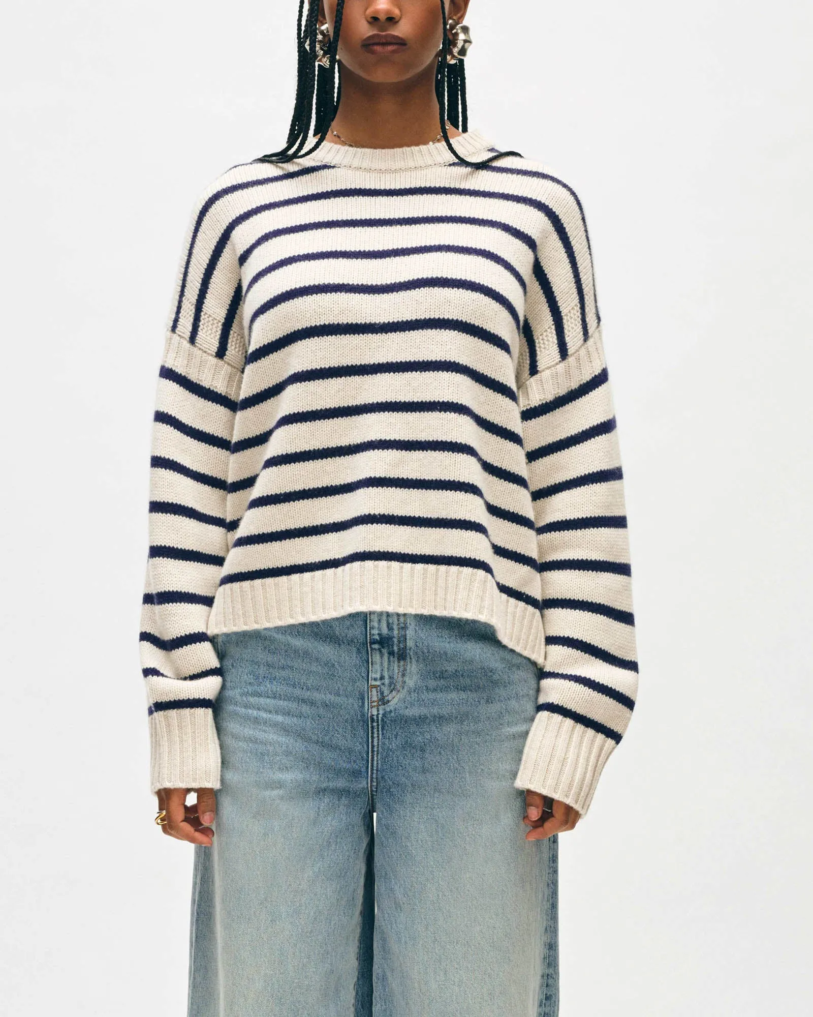 Stripe Crewneck sold by TNT Fashion