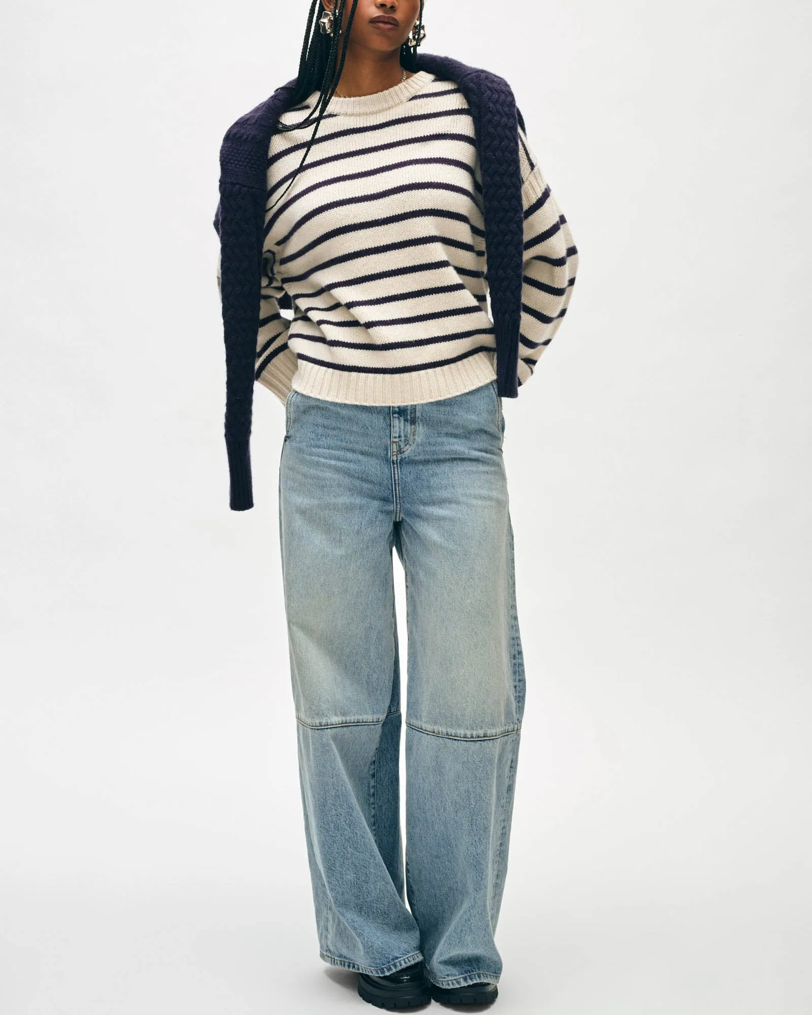Stripe Crewneck sold by TNT Fashion product image thumbnail 2