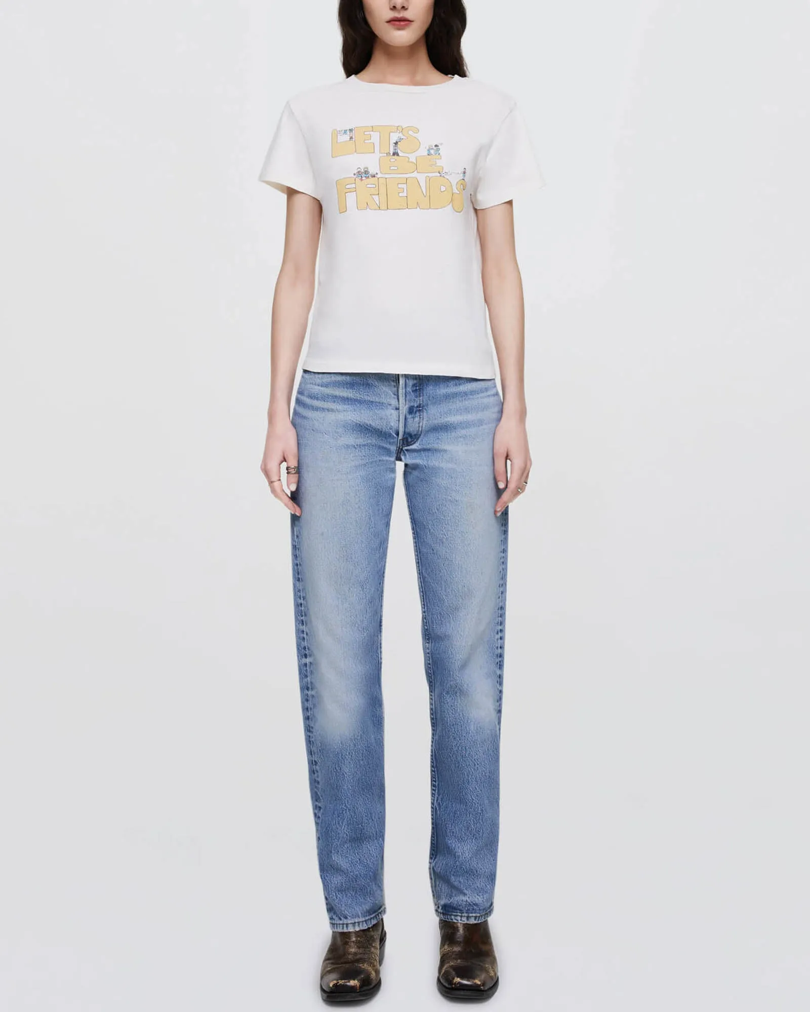 Let's Be Friends Classic Tee sold by TNT Fashion product image thumbnail 2