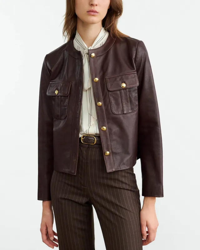 Kitra Leather Jacket sold by TNT Fashion