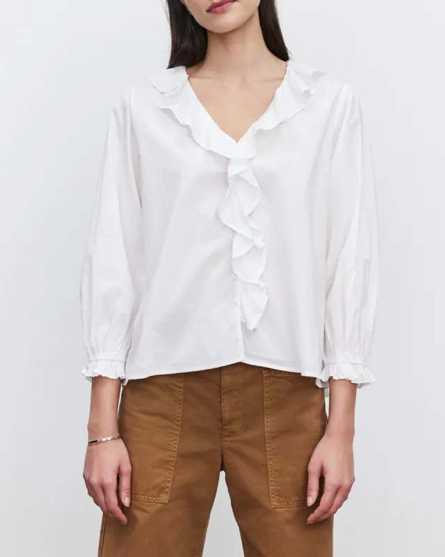 Poplin Collar Top sold by TNT Fashion