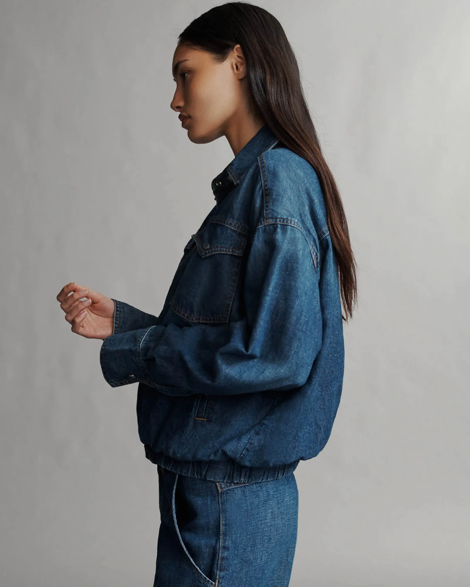 Denim Bubble Jacket sold by TNT Fashion product image thumbnail 4
