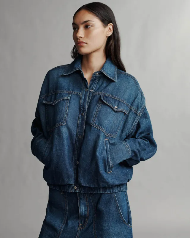 Denim Bubble Jacket sold by TNT Fashion
