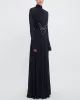 Long Sleeve Drape Gown sold by TNT Fashion