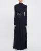 Long Sleeve Drape Gown sold by TNT Fashion