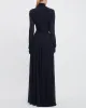 Long Sleeve Drape Gown sold by TNT Fashion