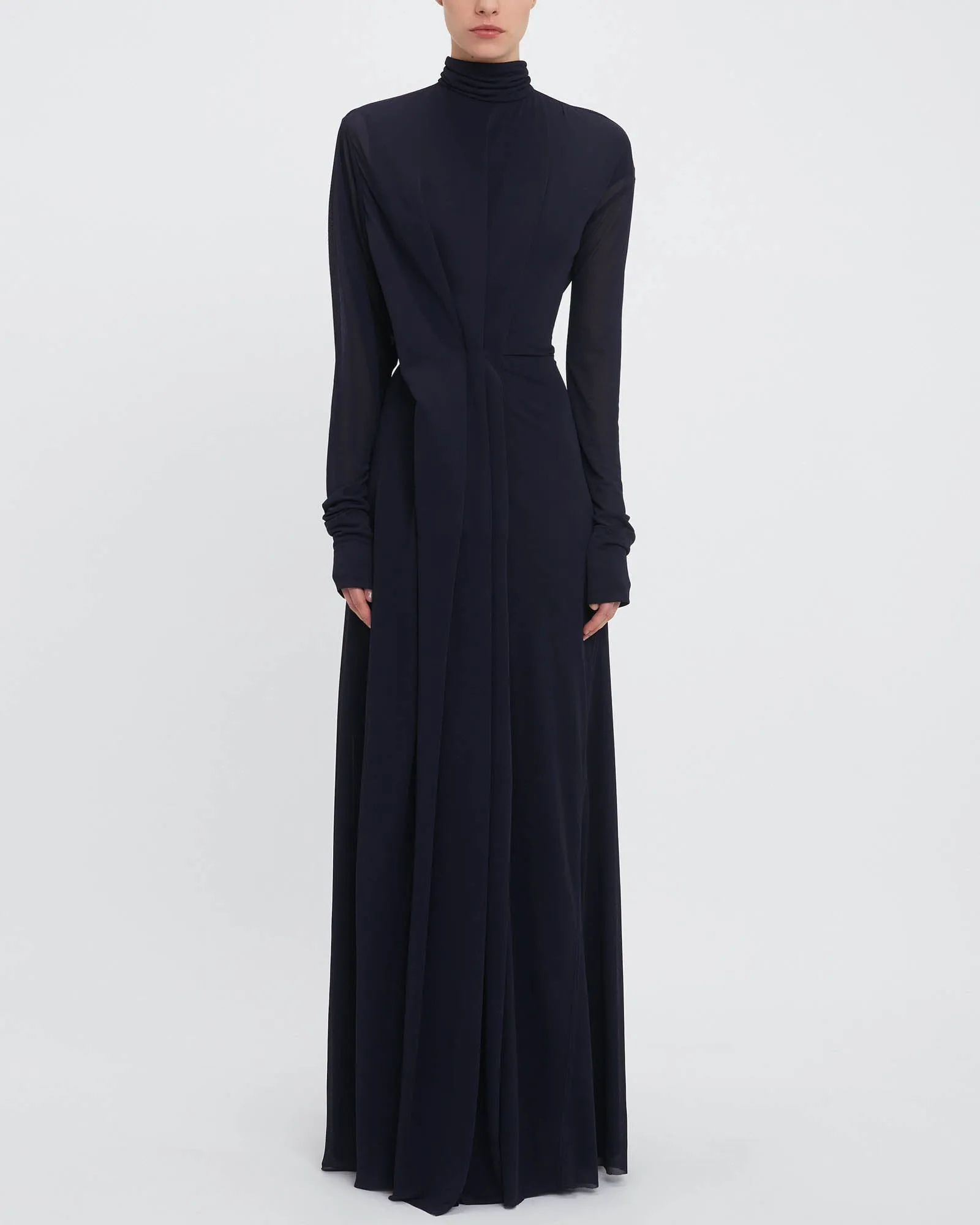 Long Sleeve Drape Gown sold by TNT Fashion product image thumbnail 3
