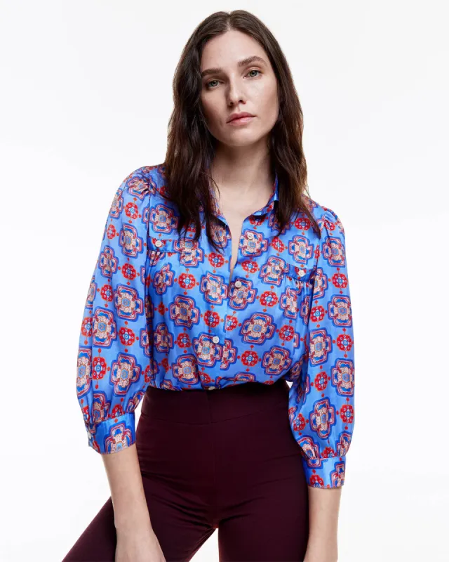 Shirred Pocket Blouse sold by TNT Fashion