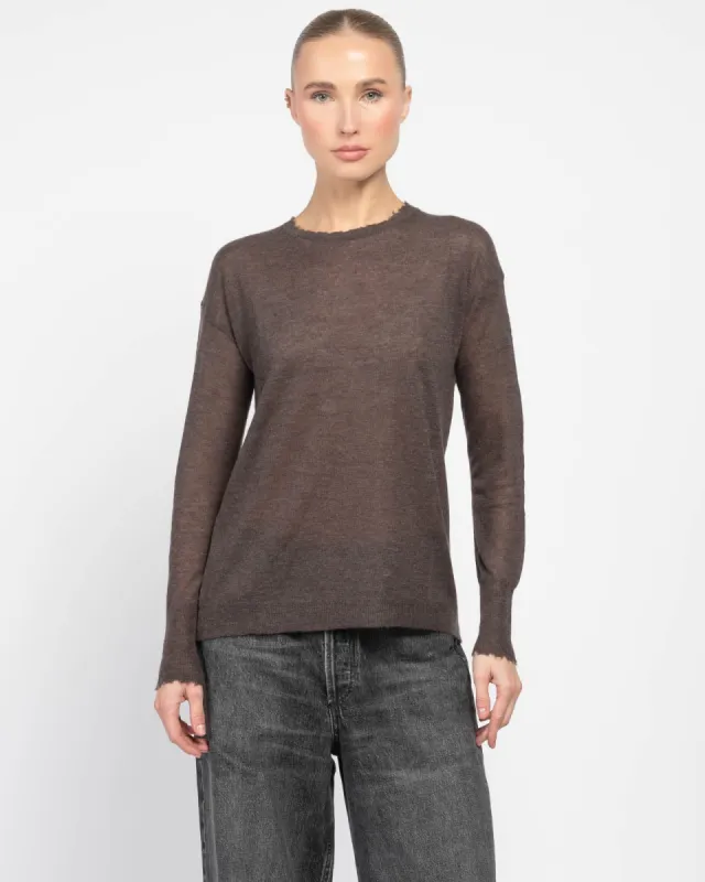 Sheer Crew Sweater sold by TNT Fashion