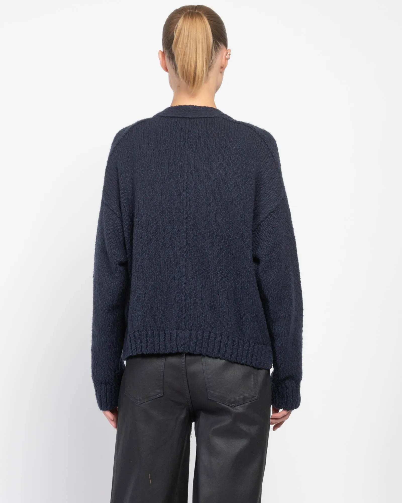 Crop V-Neck Cardigan sold by TNT Fashion product image thumbnail 3