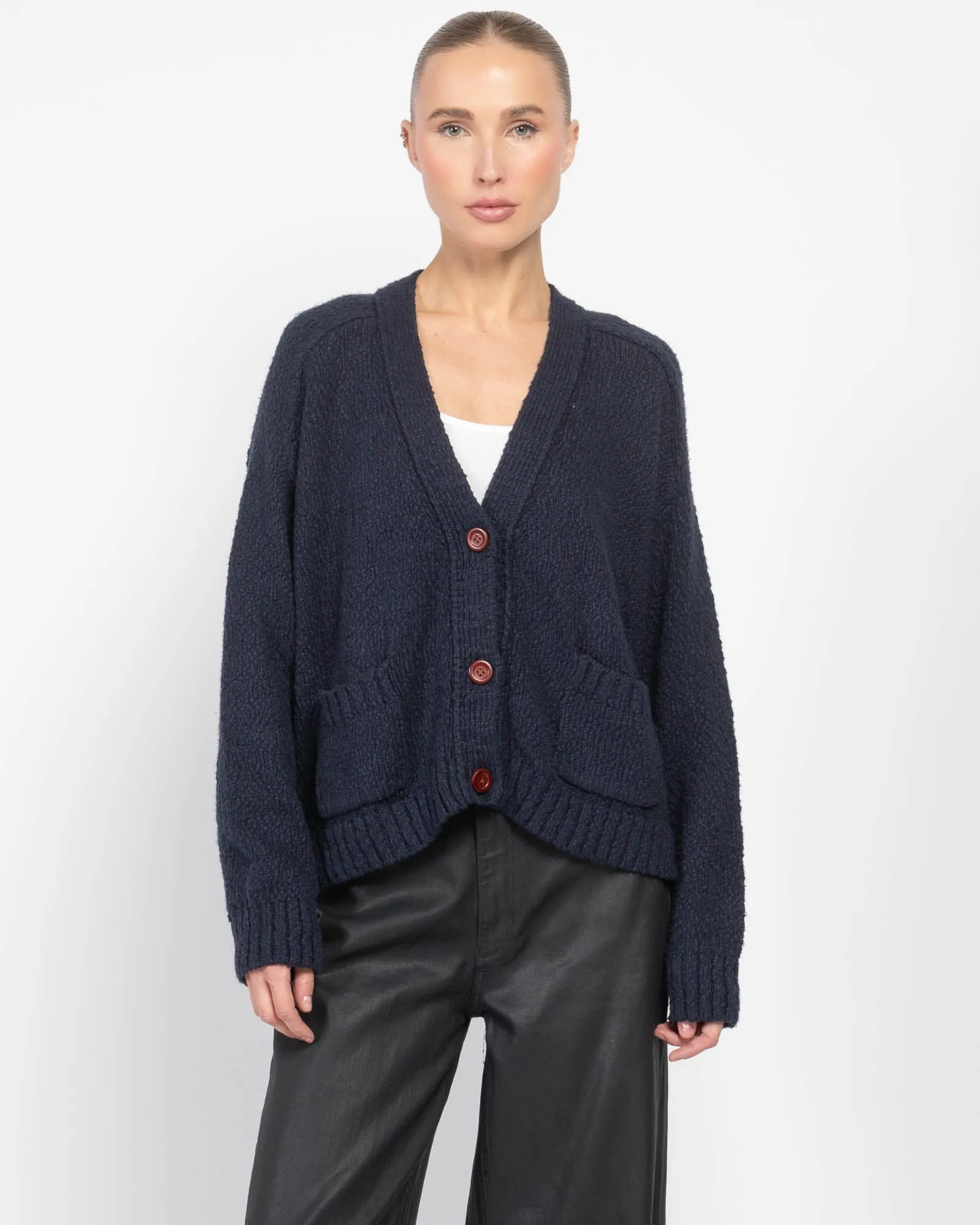 Crop V-Neck Cardigan sold by TNT Fashion