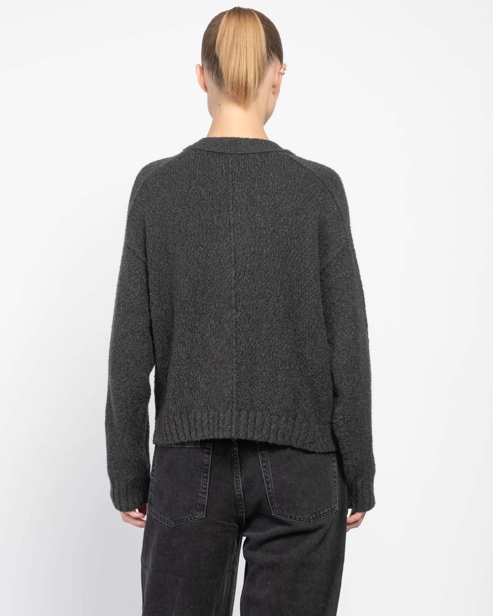 Crop V-Neck Cardigan sold by TNT Fashion product image thumbnail 3