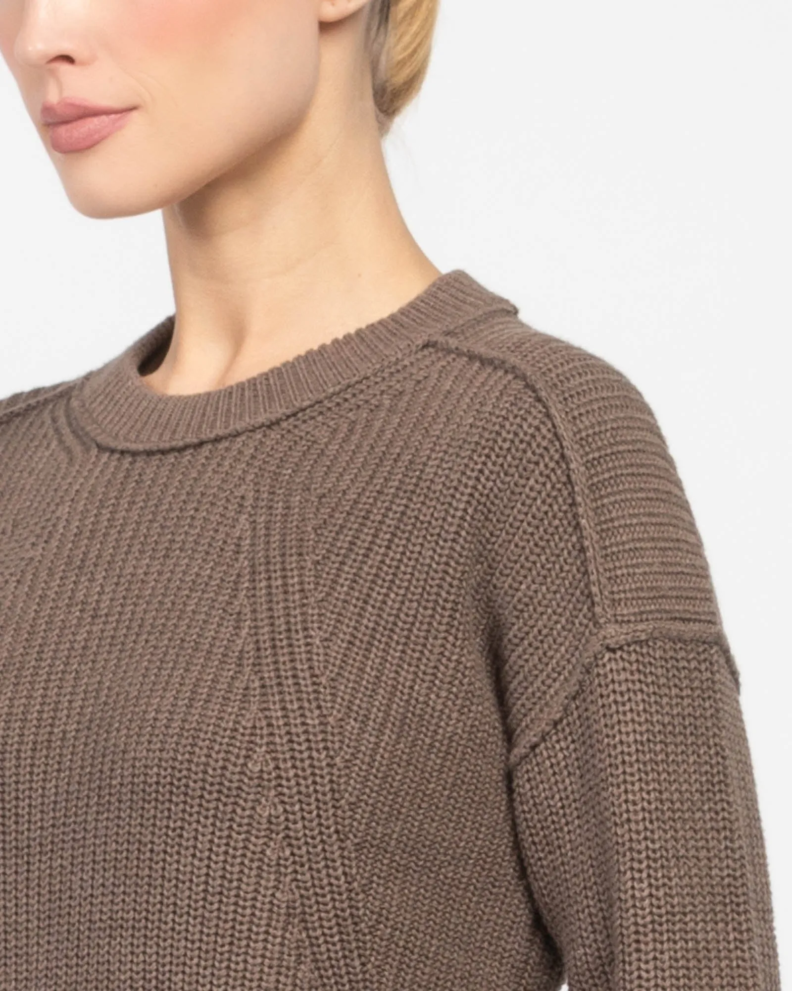 Exposed Seam Shaker Crewneck sold by TNT Fashion product image thumbnail 5