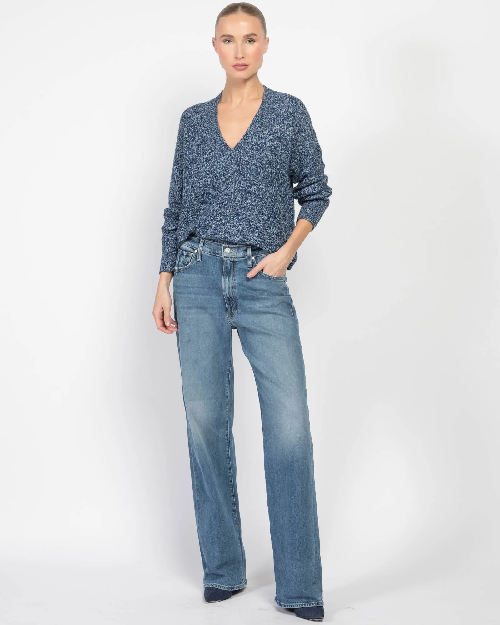 Marled V-Neck Sweater sold by TNT Fashion product image thumbnail 2