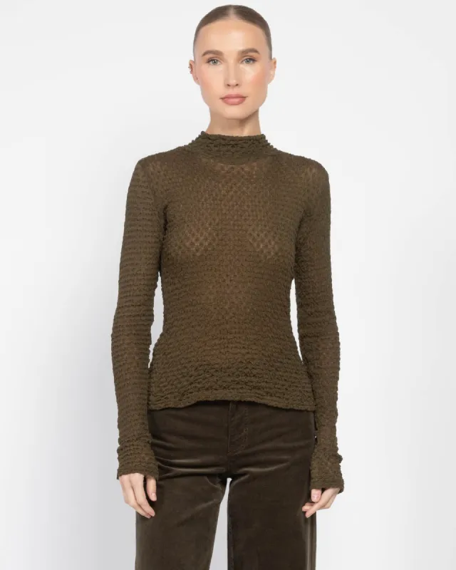 Mesh Lace Turtleneck sold by TNT Fashion