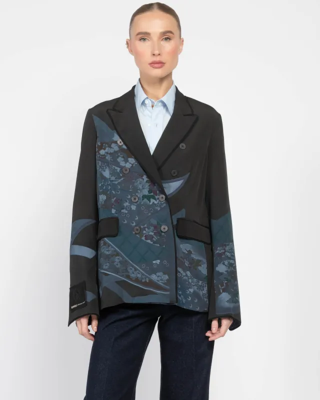 Double-Breasted Overdyed Blazer sold by TNT Fashion