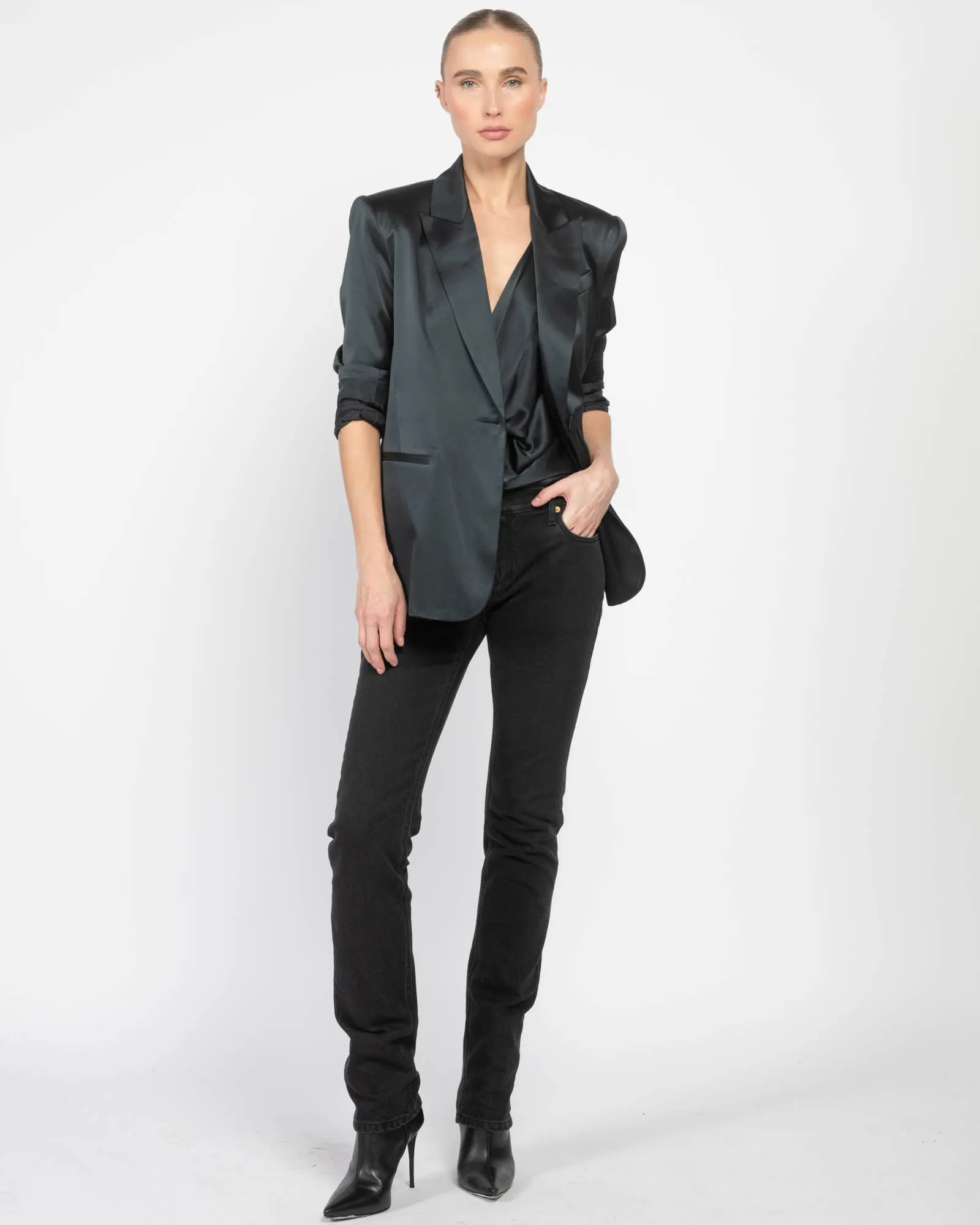 Oversized Silk Blazer sold by TNT Fashion product image thumbnail 2