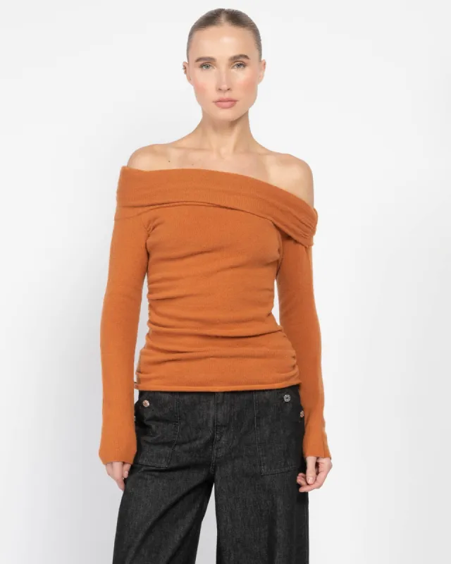Long Sleeved Off-Shoulder Sweater sold by TNT Fashion