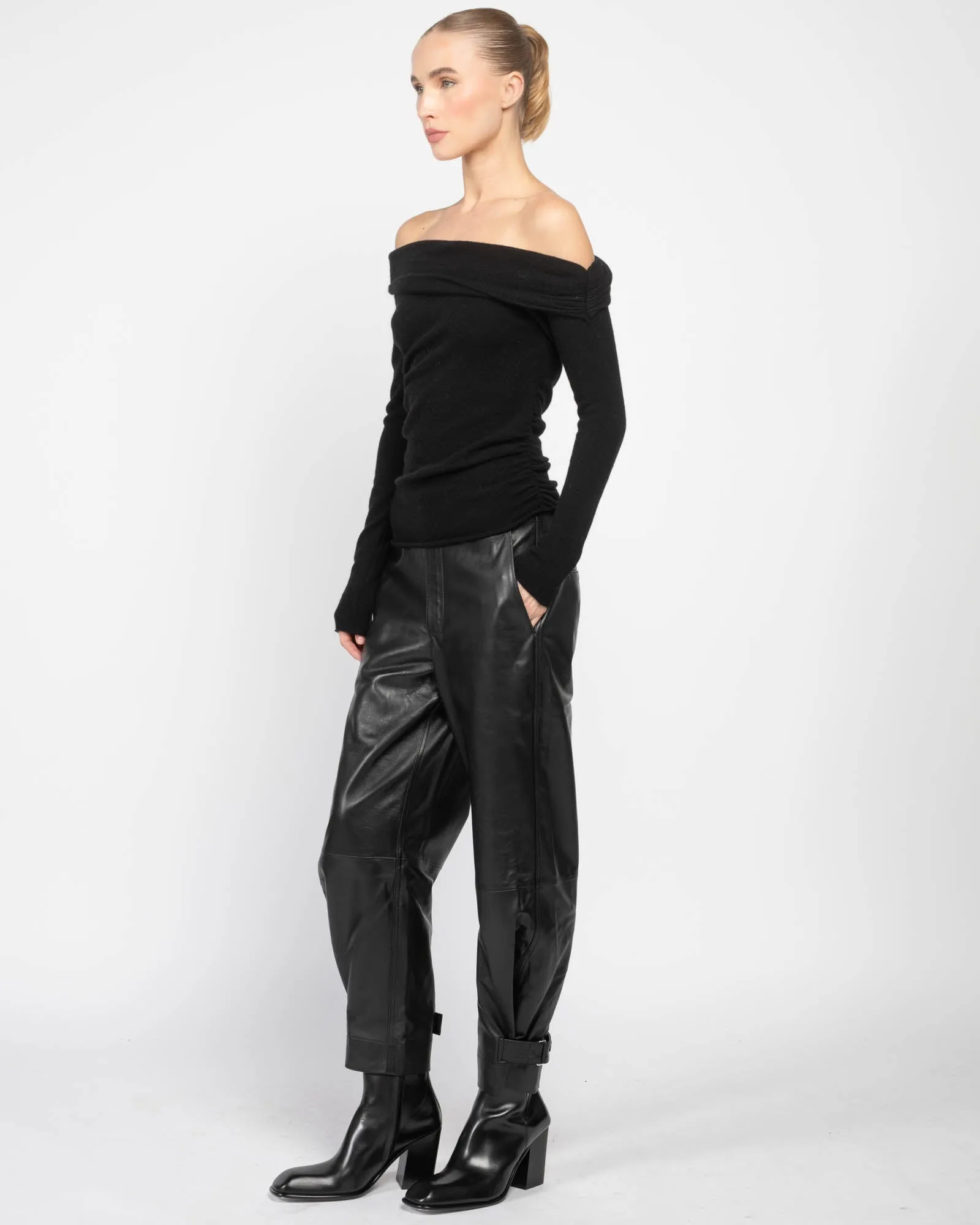 Long Sleeved Off-Shoulder Sweater sold by TNT Fashion product image thumbnail 4