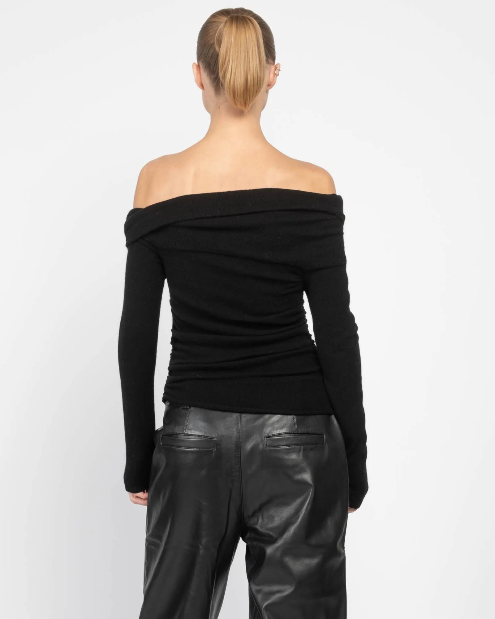 Long Sleeved Off-Shoulder Sweater sold by TNT Fashion product image thumbnail 3