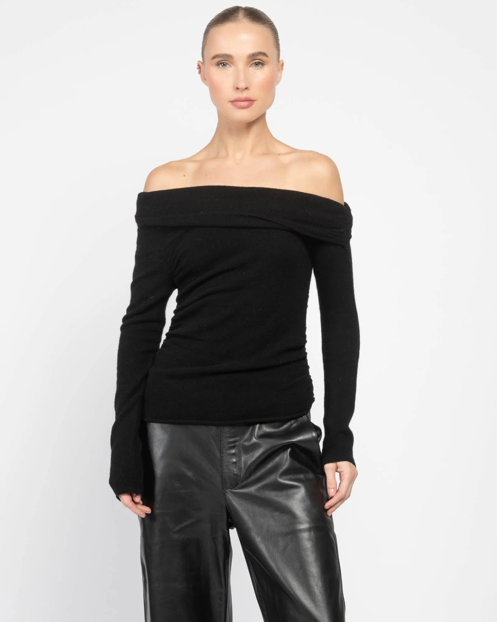 Long Sleeved Off-Shoulder Sweater sold by TNT Fashion