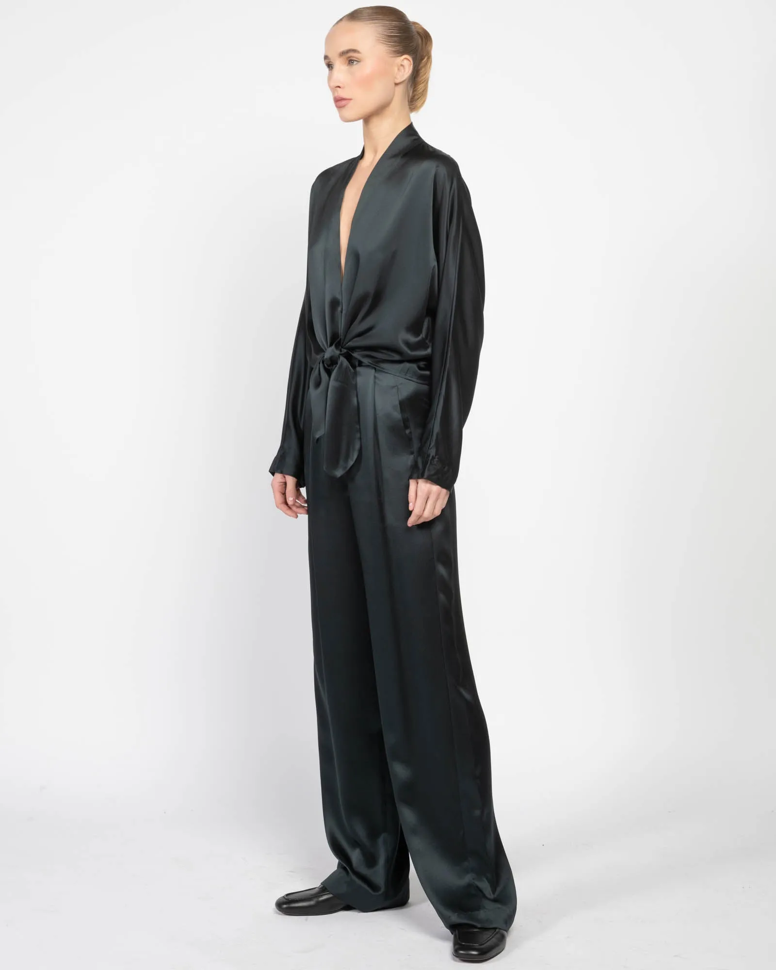 Long Sleeve Front Tie Blouse sold by TNT Fashion product image thumbnail 4