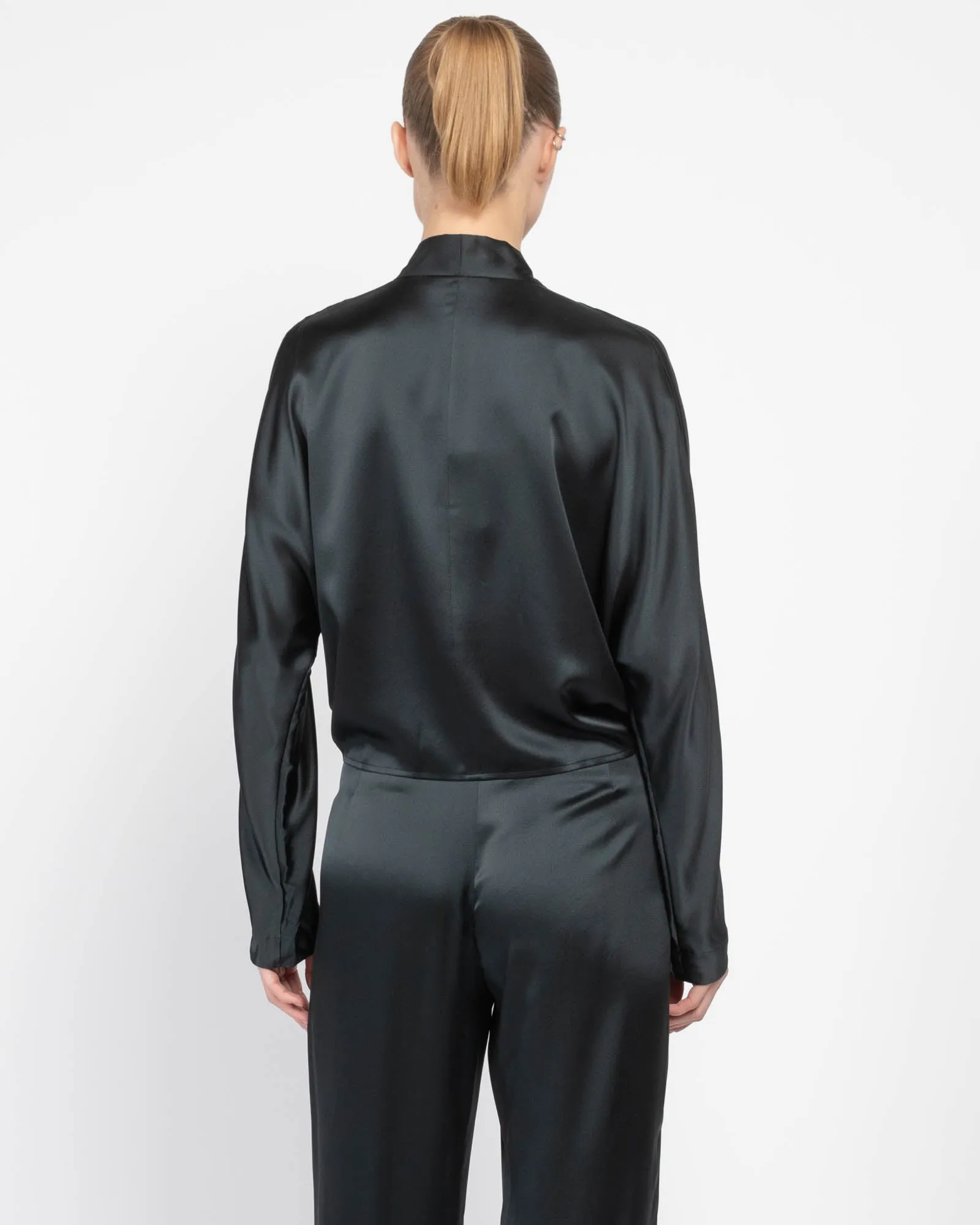 Long Sleeve Front Tie Blouse sold by TNT Fashion product image thumbnail 3