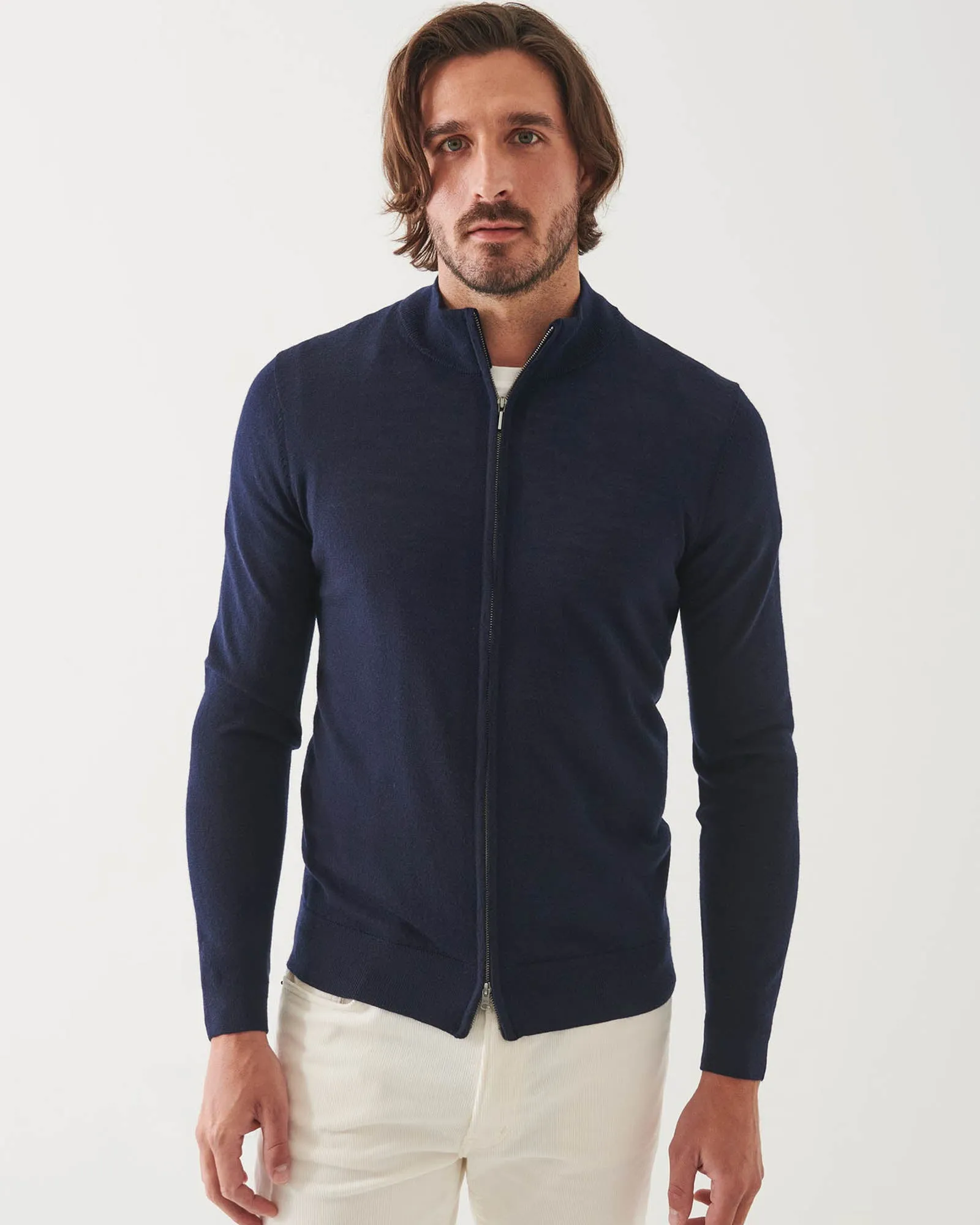 Merino Full Zipper Mockneck Sweater sold by TNT Fashion product image thumbnail 3