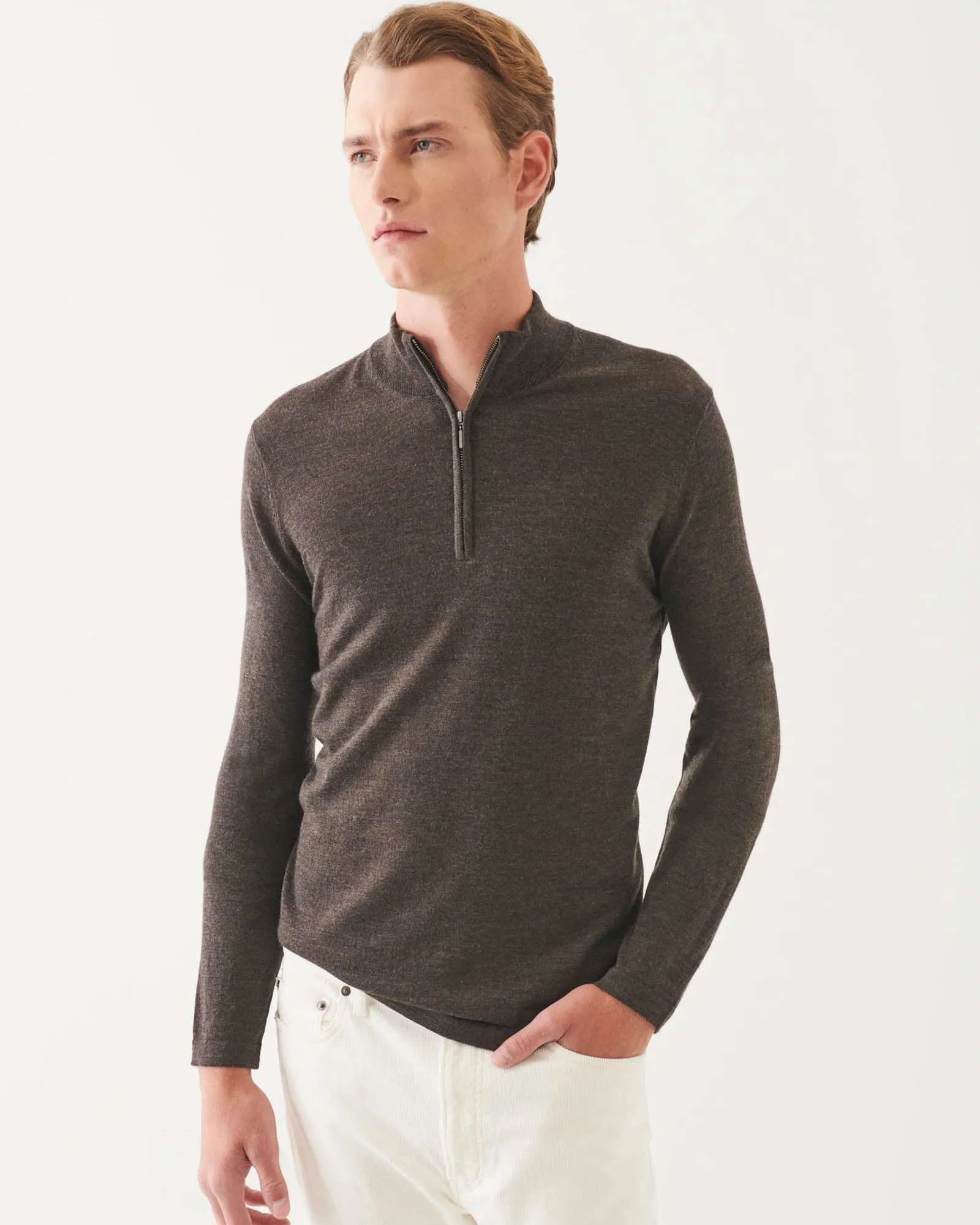 1/4 Zip Mock Sweater sold by TNT Fashion product image thumbnail 3