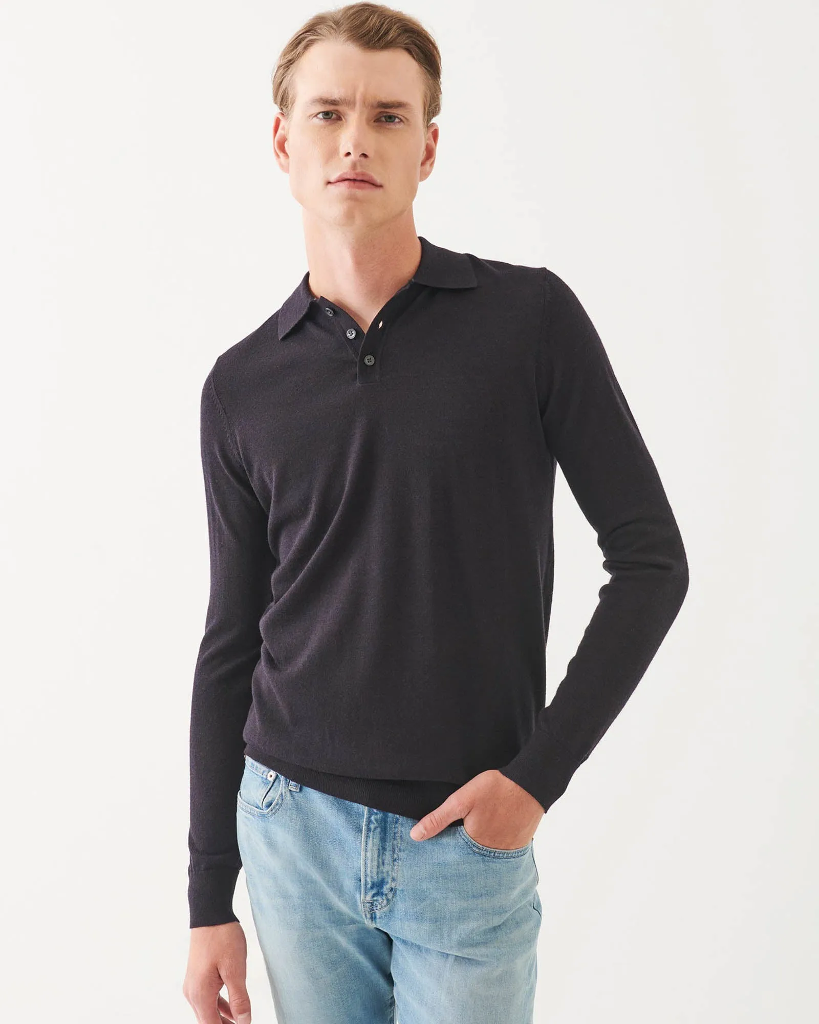 3 Button Polo Sweater sold by TNT Fashion