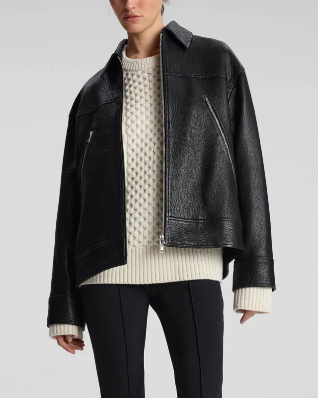 Olive Leather Jacket sold by TNT Fashion