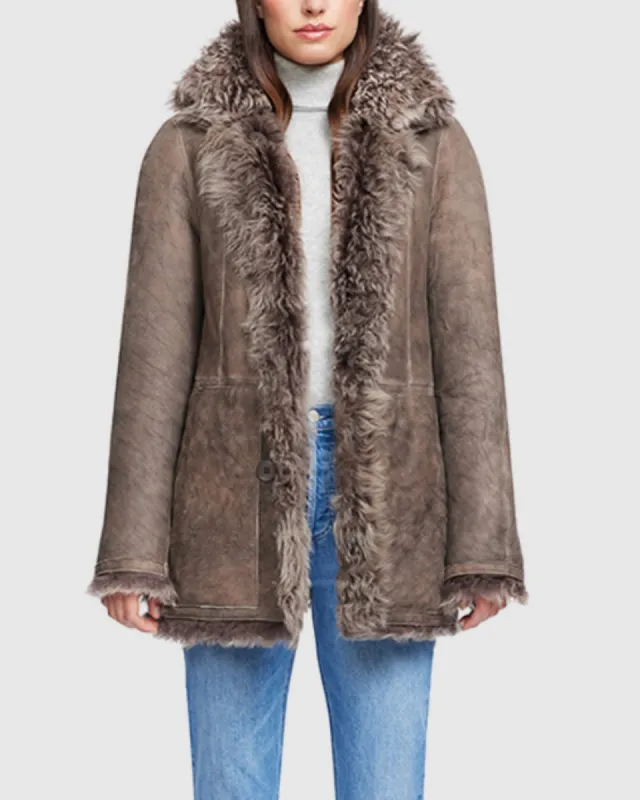 Milky Way Shearling Coat sold by TNT Fashion