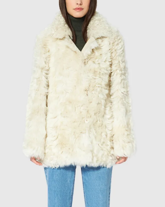 Milky Way Shearling Coat sold by TNT Fashion