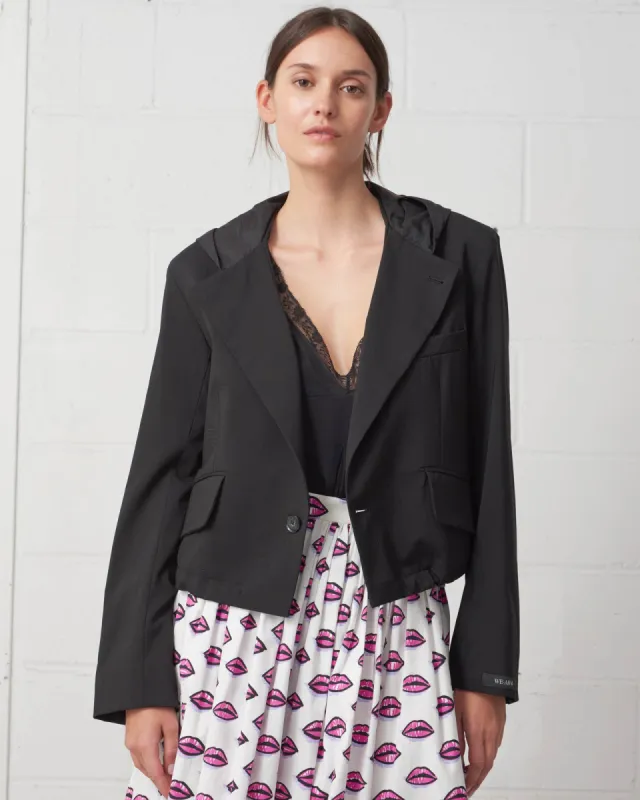 Cropped Hooded Blazer sold by TNT Fashion