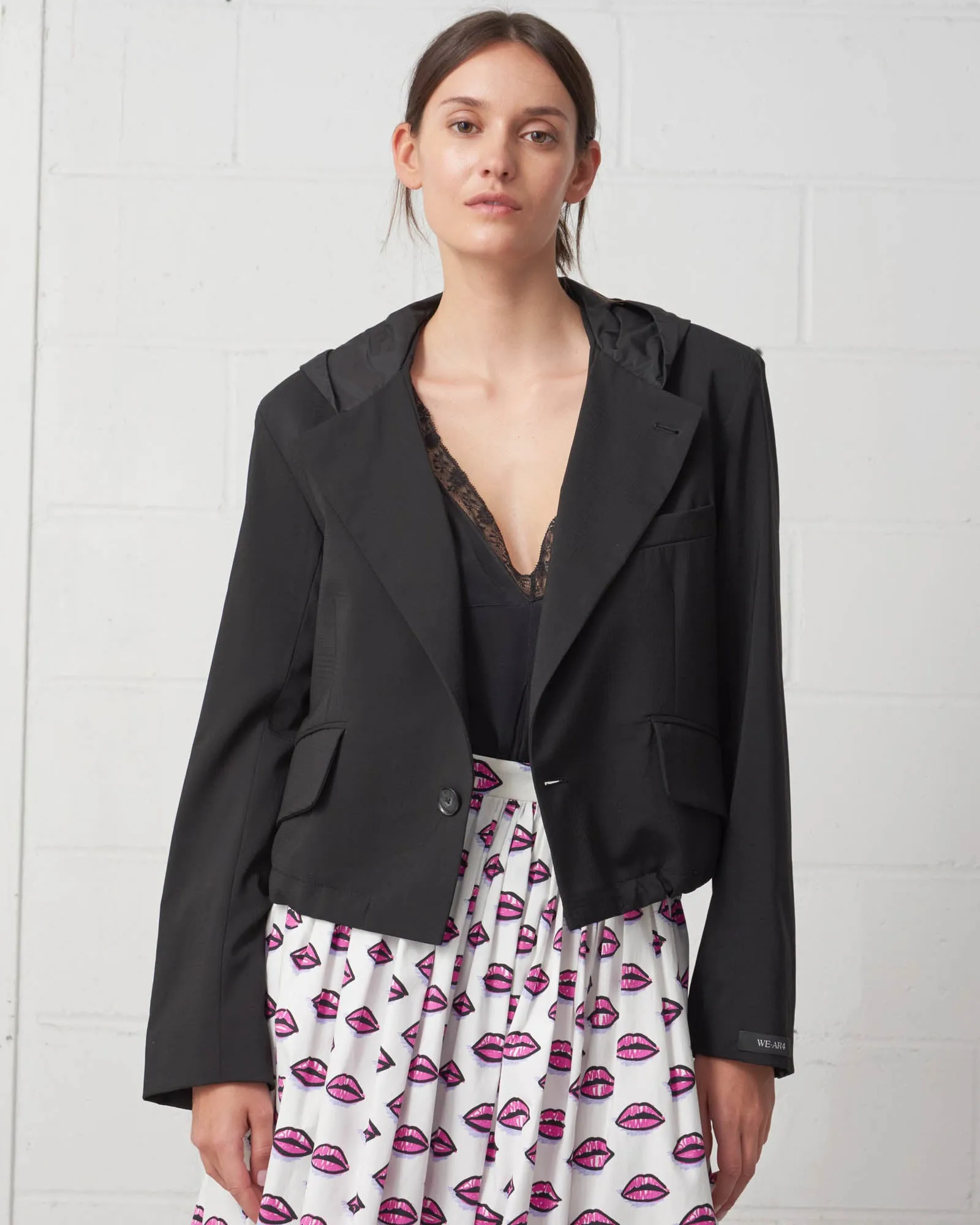 Cropped Hooded Blazer sold by TNT Fashion