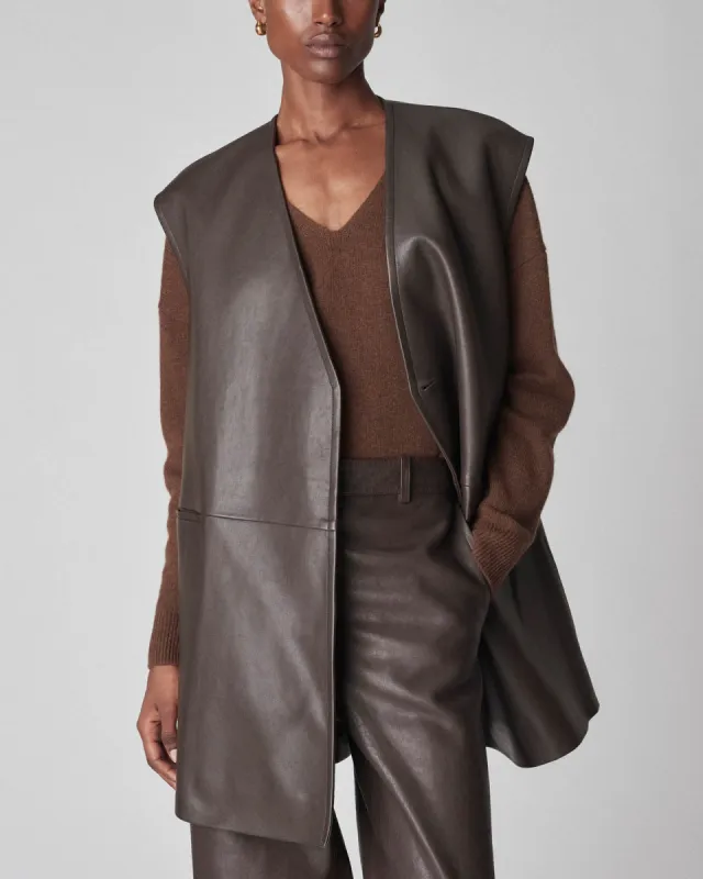 Leather Gilet sold by TNT Fashion