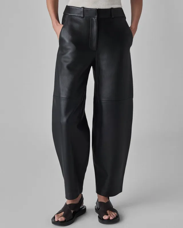 Lambskin Curve Seam Pants sold by TNT Fashion