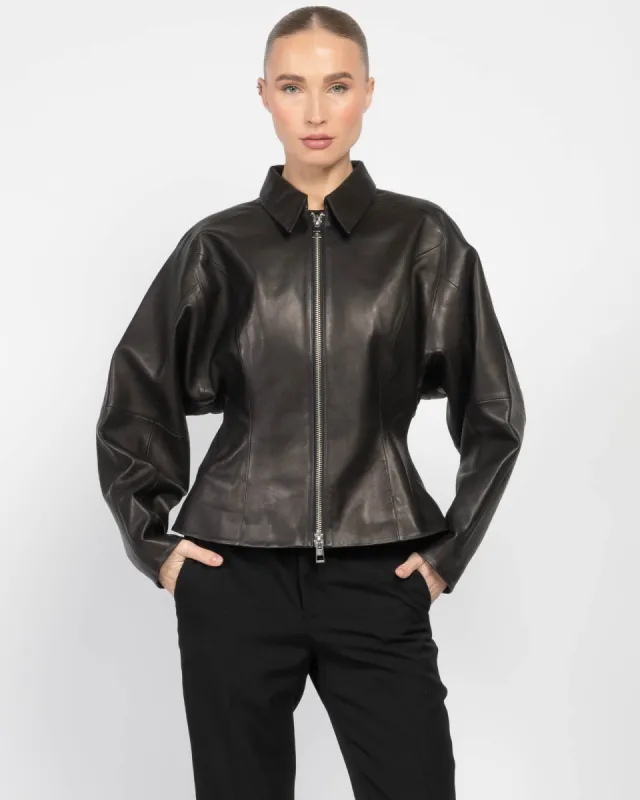 Fitted Leather Jacket sold by TNT Fashion