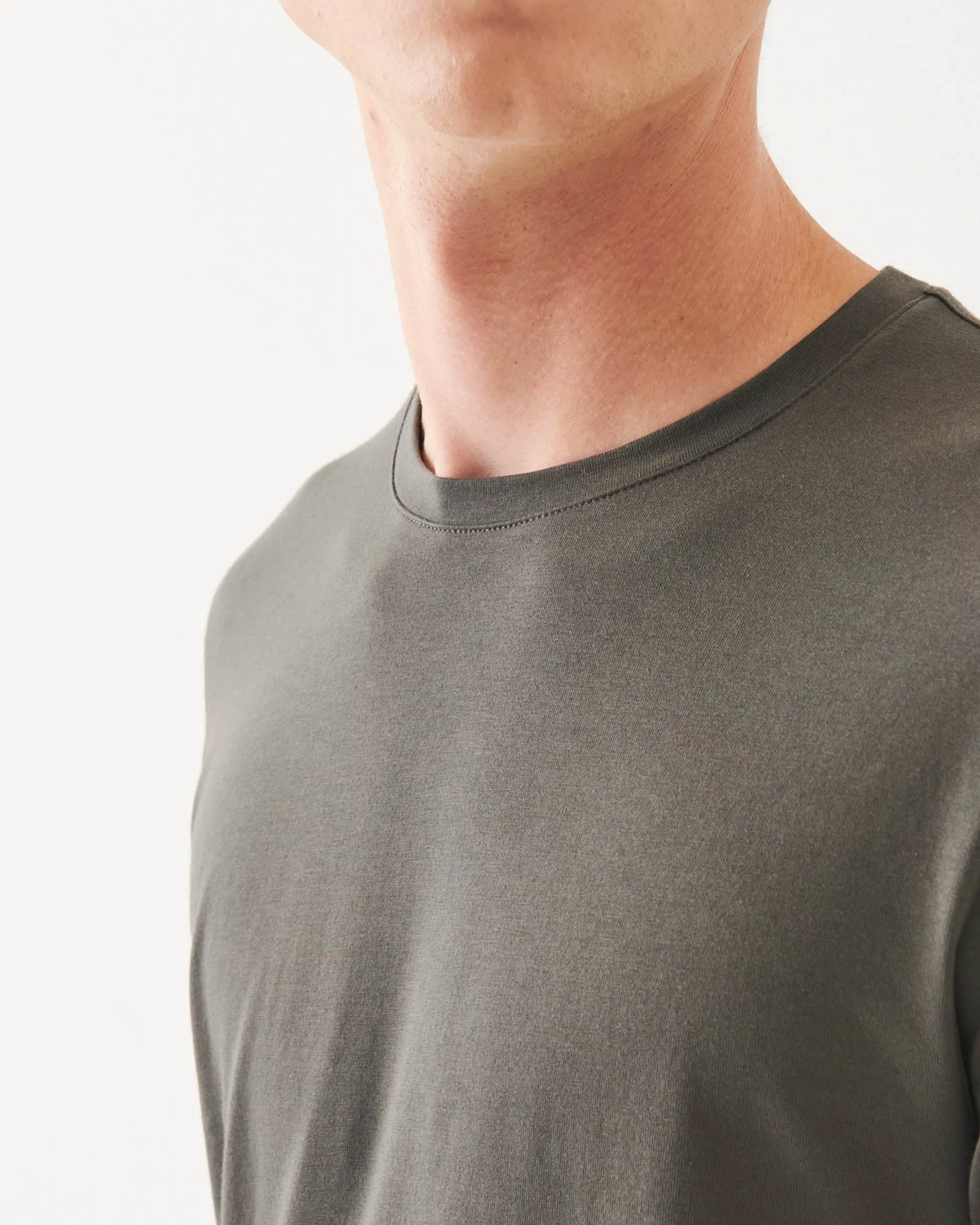 Long Sleeve Stretch Crew Tee sold by TNT Fashion product image thumbnail 4