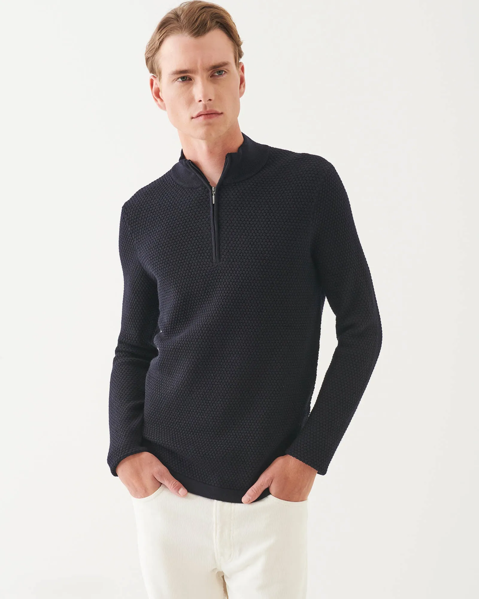 Textured 1/4 Zip Sweater sold by TNT Fashion product image thumbnail 3