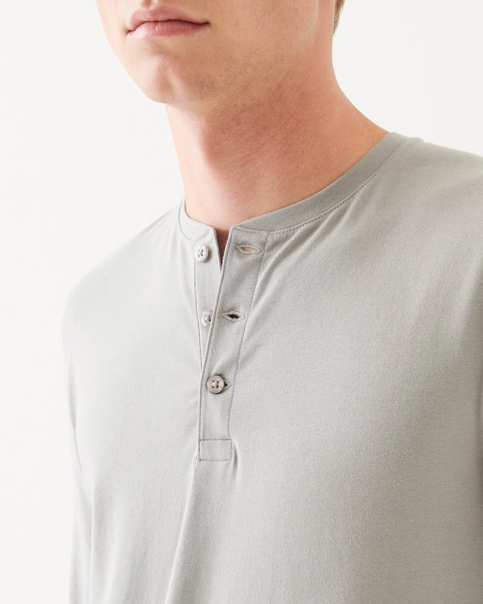 Long Sleeve Iconic Henley sold by TNT Fashion product image thumbnail 4