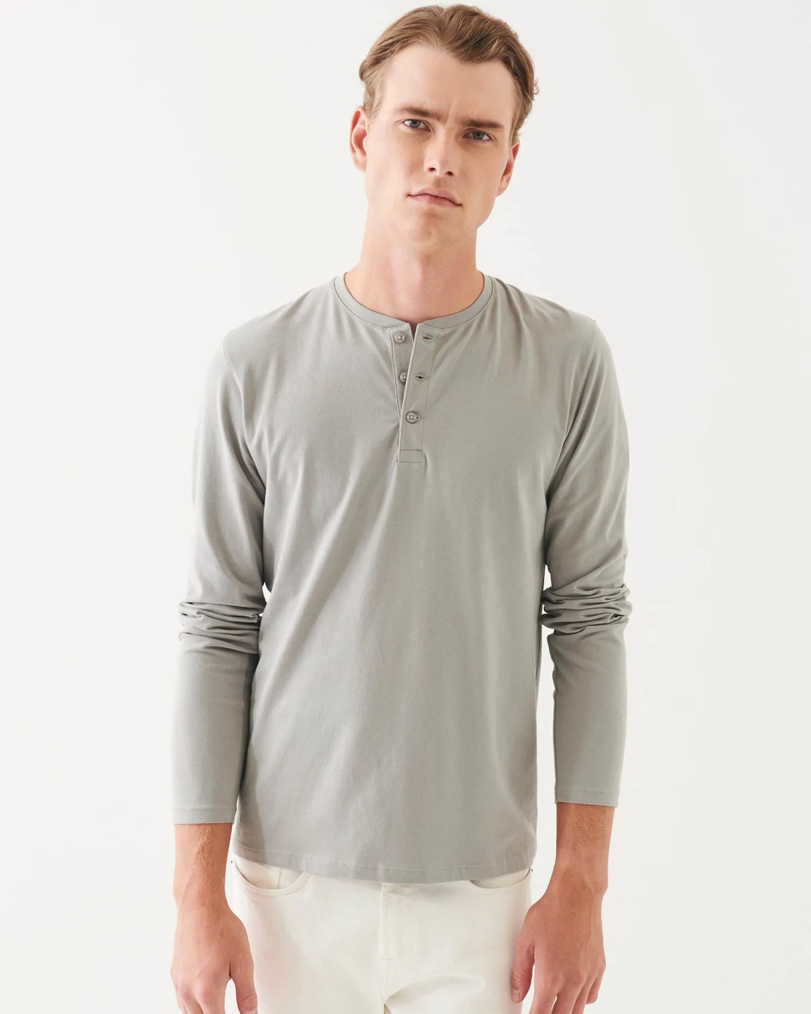 Long Sleeve Iconic Henley sold by TNT Fashion
