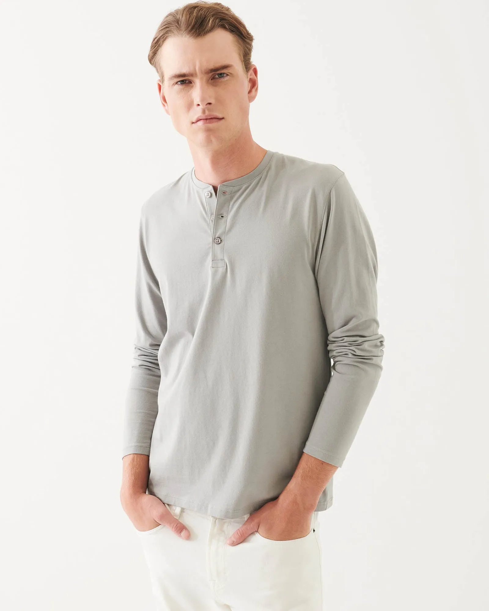 Long Sleeve Iconic Henley sold by TNT Fashion product image thumbnail 2