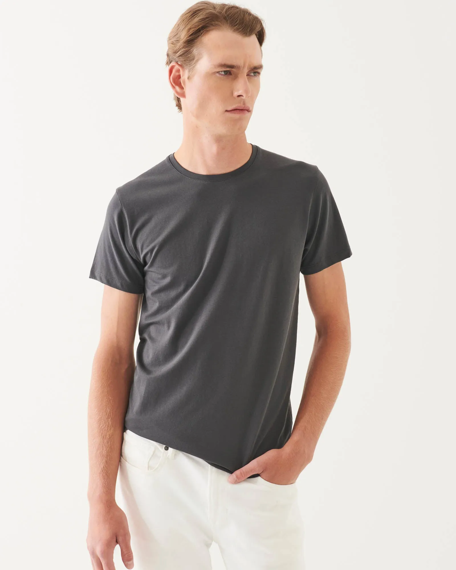 Short Sleeve Stretch Crew Tee sold by TNT Fashion product image thumbnail 2