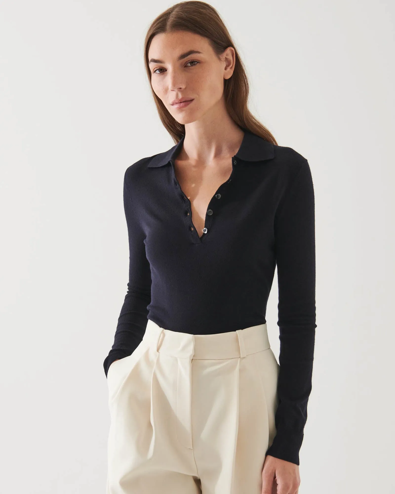 Long Sleeve Classic Polo sold by TNT Fashion