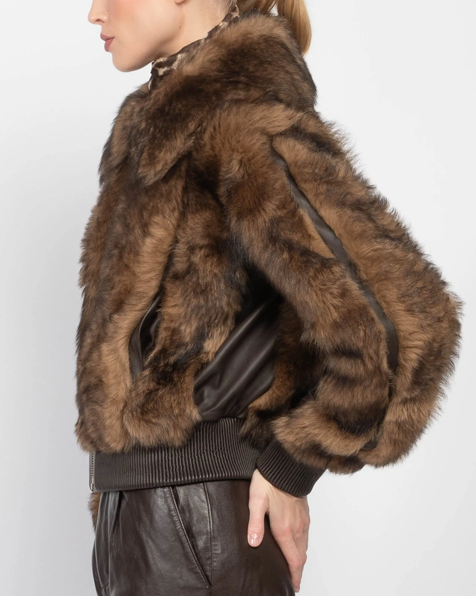 Illustration Shearling Jacket sold by TNT Fashion product image thumbnail 5