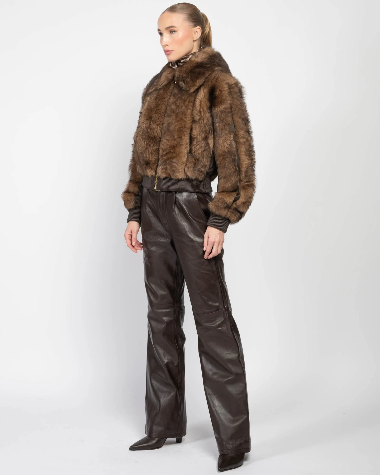 Illustration Shearling Jacket sold by TNT Fashion product image thumbnail 4